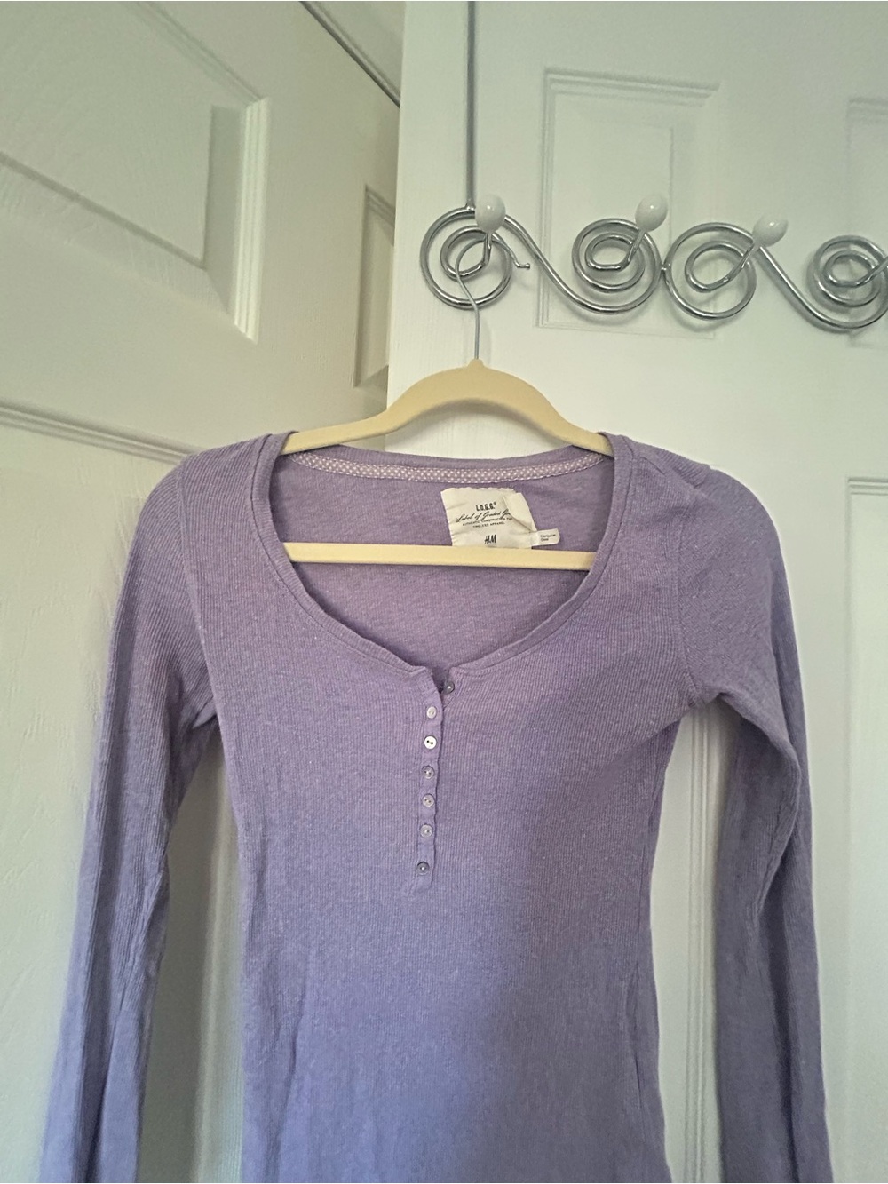 H&M Women's Purple Long Sleeve Top - Picture 4 of 5